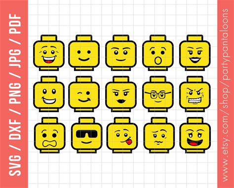 Printable Lego Heads