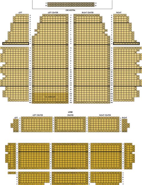 Seat Map - Landmark Theatre