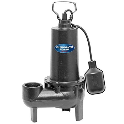 Superior Pump 93501 1/2 HP Cast Iron Sewage Pump with Tethered Float Switch, - Walmart.com ...