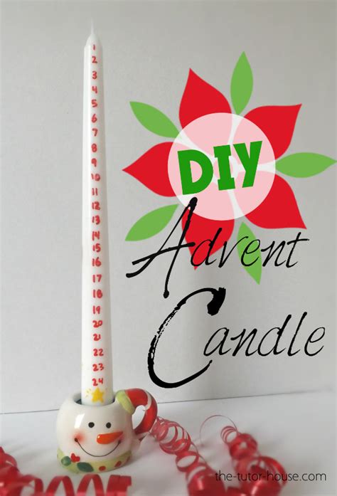 DIY Advent Candles - The Tutor Coach