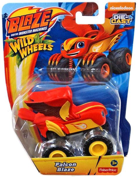 Fisher Price Blaze the Monster Machines Nickelodeon Wild Wheels Falcon Blaze Diecast Car - ToyWiz