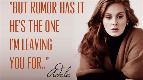 Rumor has it By adele | Song quotes, Famous song quotes, Rumor has it