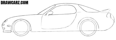 How to Draw a Mazda RX-7 | Mazda rx7, Mazda, Cool sports cars