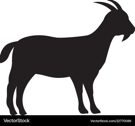 Goat logo template icon Royalty Free Vector Image