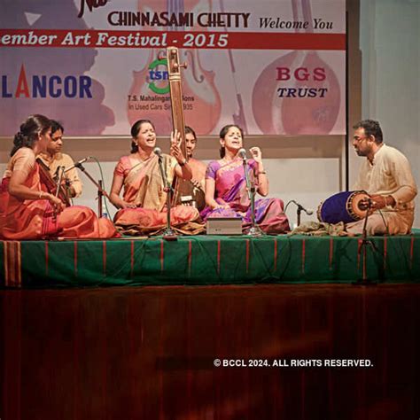 Sriranjani Santhanagopalan performs during the Carnatic music concert at Narada Gana Sabha, in ...