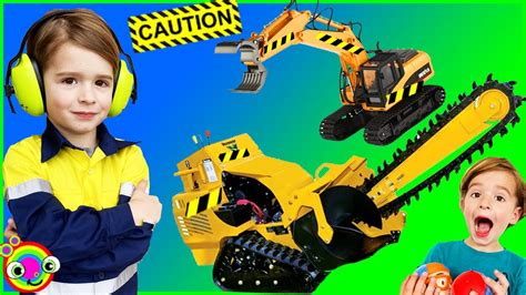 🚧Excavator Trucks 🏗 for Kids 🚧| Learn About Diggers BLiPPi toddlers ...