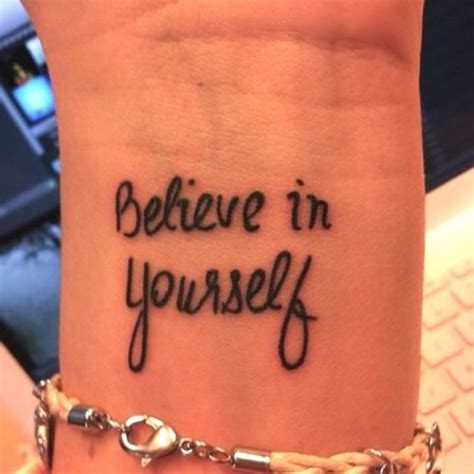 believe in yourself | Tattoos, Picture tattoos, Love tattoos