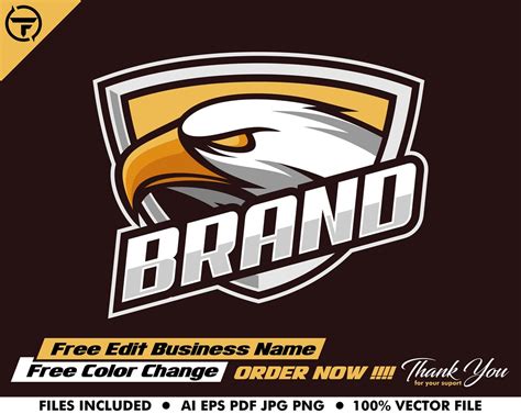 Eagle Logo Sport Logo Animal Logo Eagle Vector Sport Vector ...