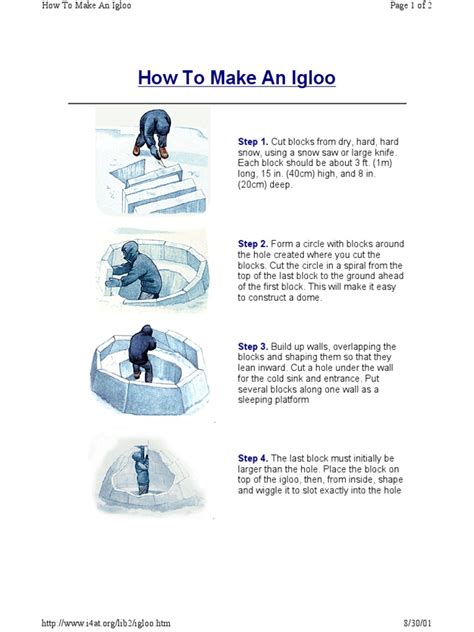 How To Make An Igloo | PDF | Building Engineering | Nature