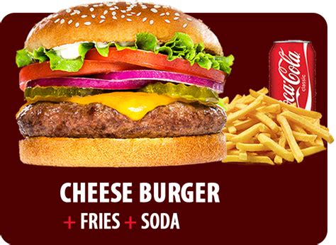 CHEESE BURGER + FRIES + SODA – Salt & Pepper