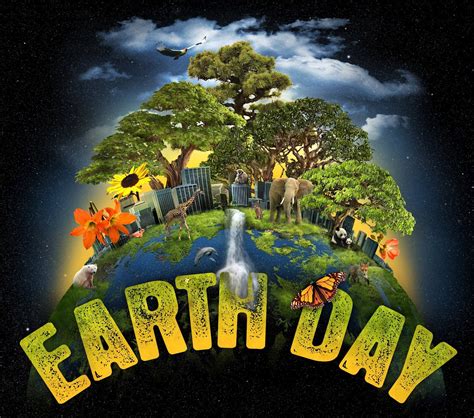 Happy Earth Day Hd Graphic Animated Background Wallpaper