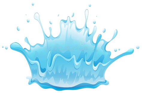 Water Splash Pattern on White Background Stock Vector - Illustration of ...