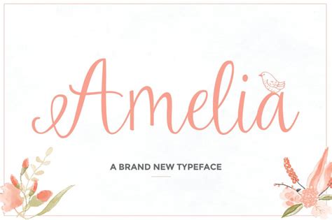 Amelia Script Font - Dafont Free