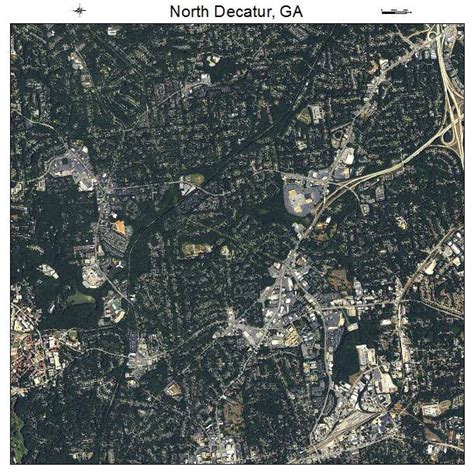 Aerial Photography Map of North Decatur, GA Georgia