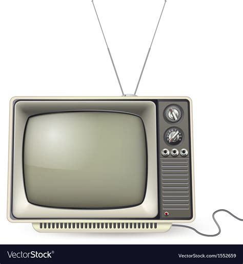 Old tv Royalty Free Vector Image - VectorStock