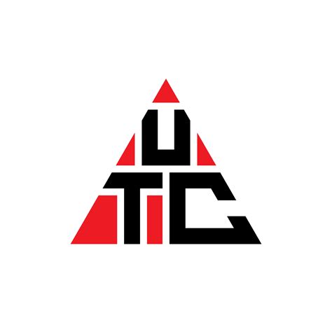 diseño de logotipo de letra triangular utc con forma de triángulo ...