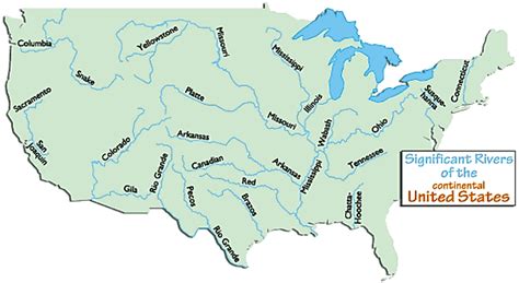 United States River Map And Cities World Maps With Ri - vrogue.co