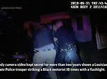 Video: Bodycam footage shows Louisiana Police pummelling black man | Daily Mail Online