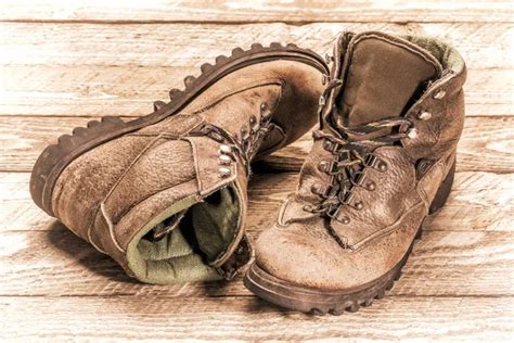 Old heavy hiking boots — Stock Photo © PixelsAway #2433930