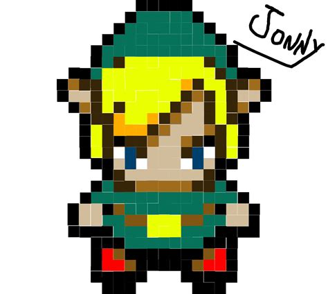 Link 8 bit by JonnyUchiha on DeviantArt