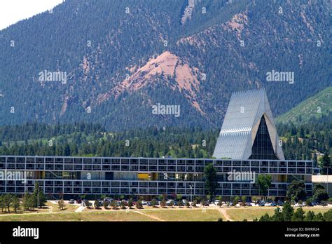 The campus of the United States Air Force Academy in Colorado Springs ...