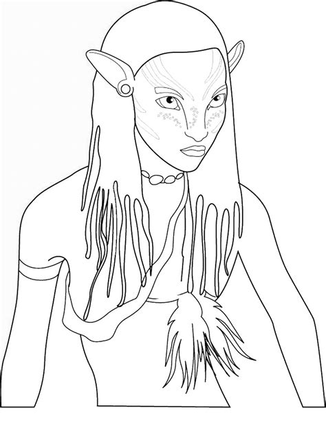 Printable Avatar Coloring Pages