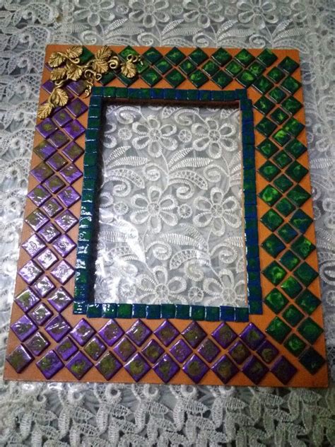 Tiled mosaic photo frame | Photo mosaic, Mosaic tiles, Mural