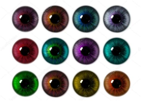 Set of eye iris generated textures — Stock Photo © chekman1 #61515301