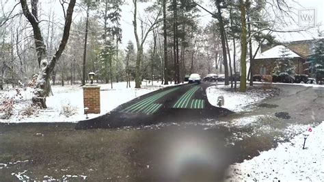 Timelapse of Snow Melting system in use under a driveway - YouTube