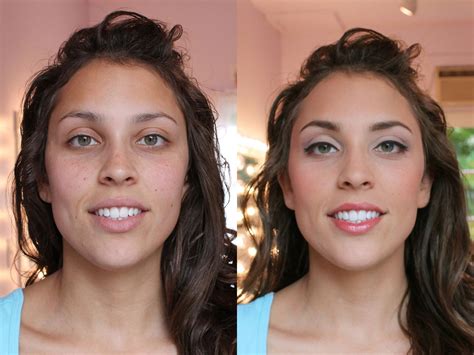 Airbrush Makeup Pictures Before And After - Wavy Haircut