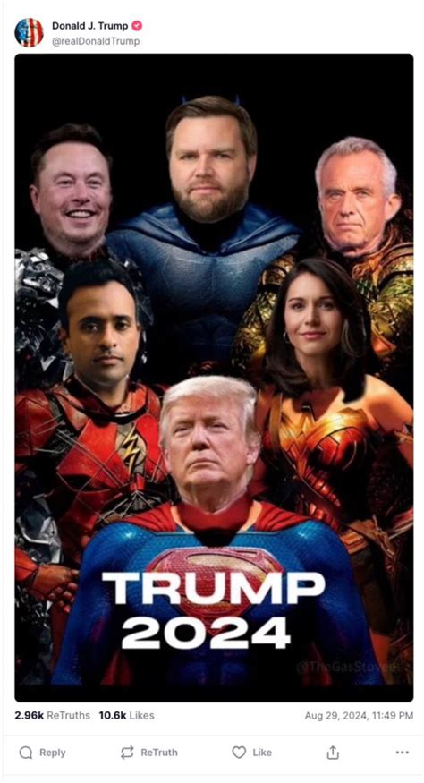 Trump posts poor photoshop job of himself and Elon Musk as superheroes ...