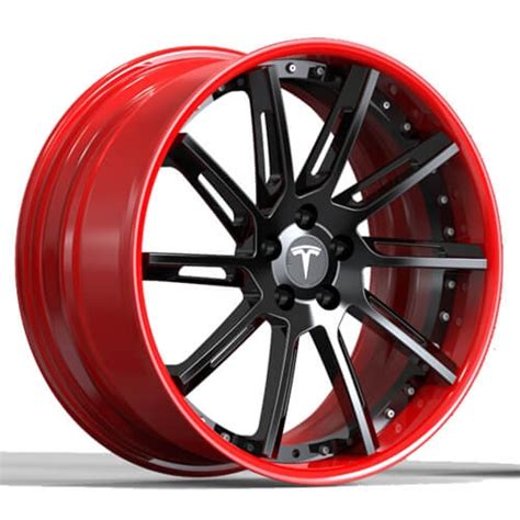 2021 Tesla Model Y Performance Rims Black And Red Wheels Suppliers,2021 ...