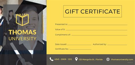 Free Graduation Gift Certificate Template in Adobe Illustrator ...