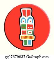 3 Aztec Acatl Reed Symbol Clip Art | Royalty Free - GoGraph