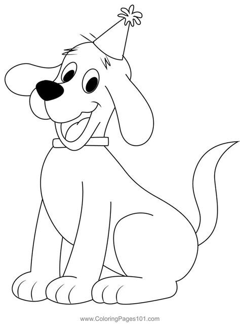 Happy Puppy Clifford Coloring Page | Dog coloring page, Puppy coloring pages, Coloring pages for ...