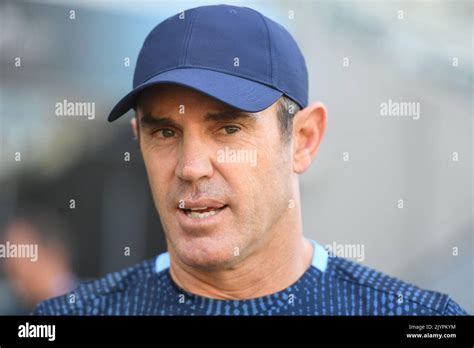 Coach Brad Fittler during the Blues Captain's training run at Queensland Country Bank Stadium in ...