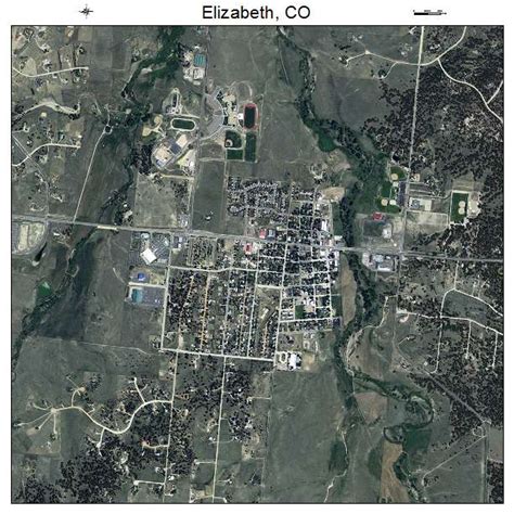 Aerial Photography Map of Elizabeth, CO Colorado