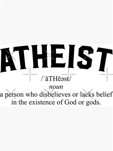 "ATHEIST" Poster for Sale by BYRNENYC | Redbubble