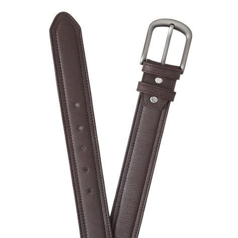 Dark Brown Leather Belt With Customize And Personalize