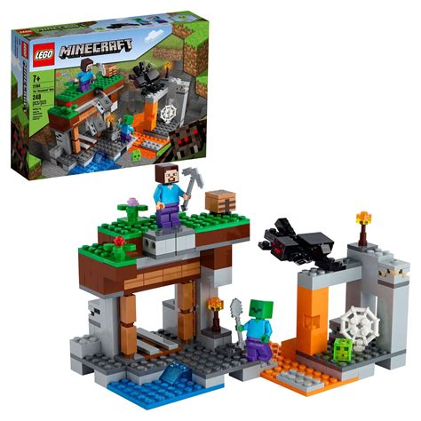 LEGO Minecraft The Abandoned Mine Building Toy, 21166 Zombie Cave with ...