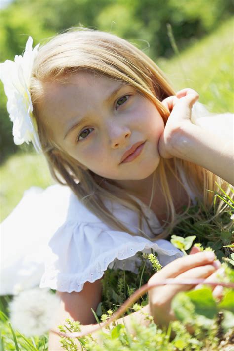 Little Girl In White Photoshoot Pesant Blonde Photoshoot Photography by Summer Greer Hobbyist ...