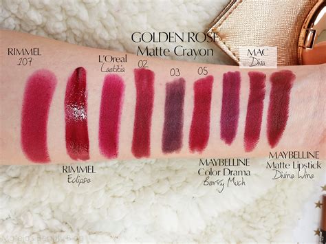 Golden Rose Matte Lipstick Crayon 02, 03 and 05 | Mateja's Beauty Blog | Bloglovin’