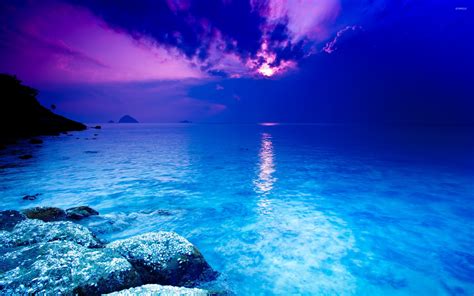 Blue sea wallpaper - Beach wallpapers - #22407