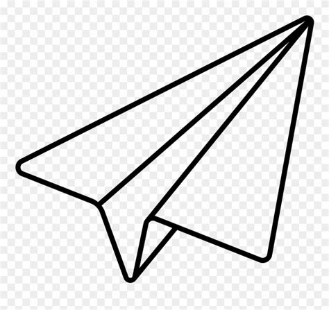 Noun Paper Plane - Paper Airplane Line Drawing Clipart (#4871789) - PinClipart