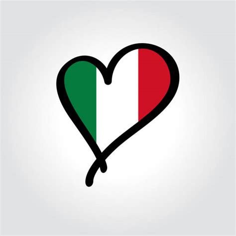 Italy Flag Heart Shape Italian Flag Stock Photos, Pictures & Royalty-Free Images - iStock