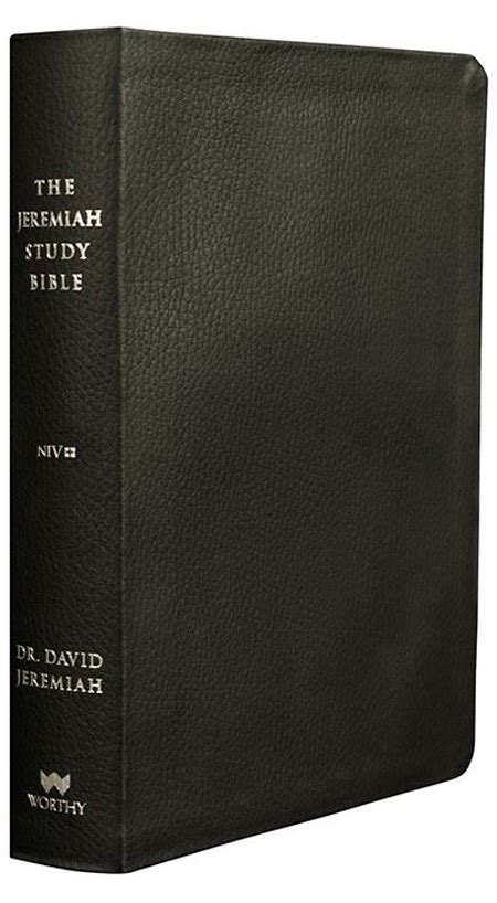 NIV Black Genuine Leather Jeremiah Study Bible - DavidJeremiah.ca