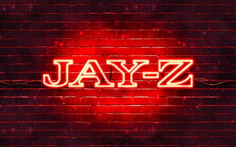 Jay-Z red logo superstars, american rapper, red brickwall, Jay-Z logo ...