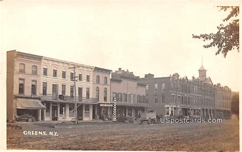 Street Scene - Greene, New York NY Postcard | OldPostcards.com