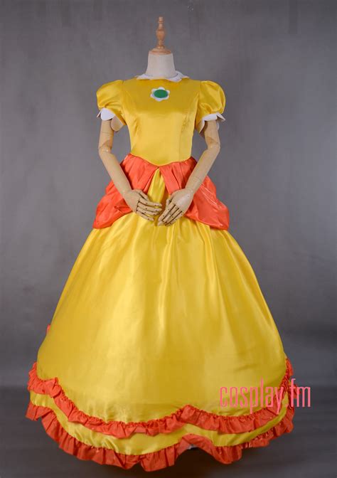 Princess Daisy Costume Girls Super Mario Costume Princess Daisy Dress ...