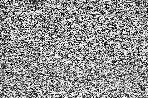 static black and white noisy analog TV screen when signal is lost or ...